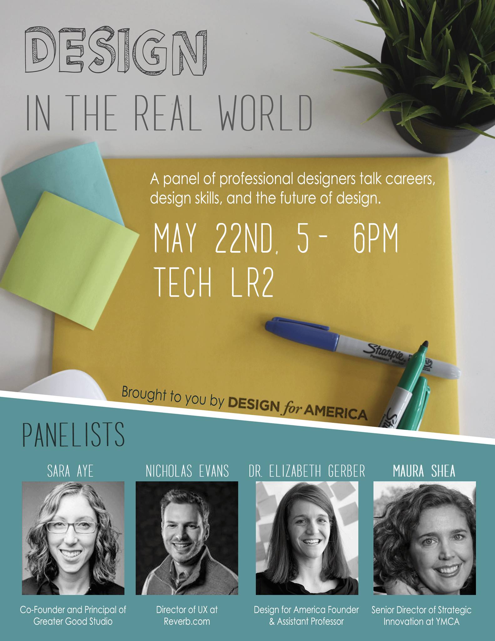 Design in the Real World Panel Flyer